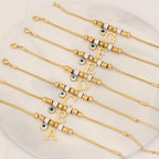 Pulsera Initial Charm – Personalizada en Oro