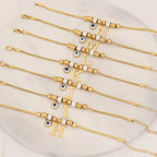 Pulsera Initial Charm – Personalizada en Oro