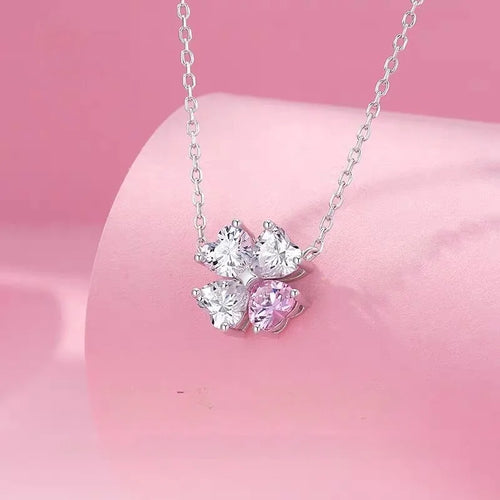 Collar Lucky Clover – Plata 925 con Zirconias