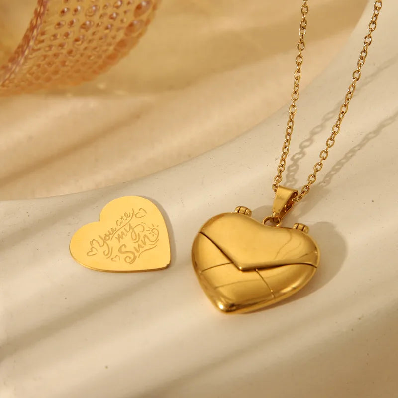 Collar Secret Heart – Oro 18K Personalizable