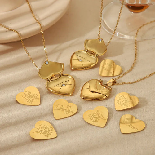 Collar Secret Heart – Oro 18K Personalizable