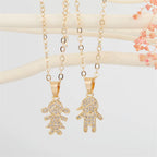 Collar Family Bond – Niño & Niña en Oro