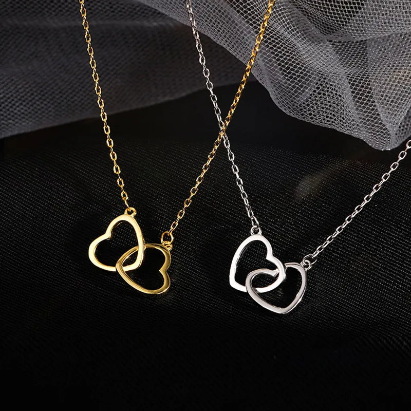 Collar Duo Heart – Corazones Entrelazados